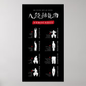 8 Brocades Ba Duan Jin QiGong Poster (Voorkant)