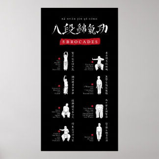 8 Brocades Ba Duan Jin QiGong Poster