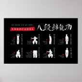 8 Brocades Ba Duan Jin QiGong Poster (Voorkant)