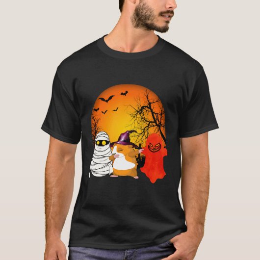 8 Cavia Halloween Pompoen T-shirt (Voorkant)