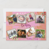 8 Collage-kerst voor fotoserie aanpassen Feestdagenkaart (Voorkant)
