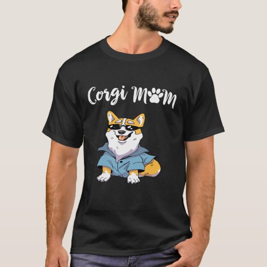 8 Corgi Moeder T-shirt (Voorkant)