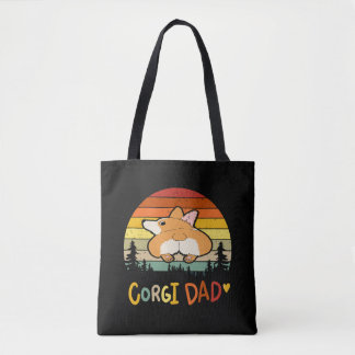 8 Corgi Pap Tote Bag