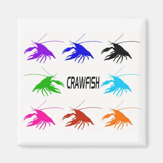 8 crawfish magneet (Voorkant)
