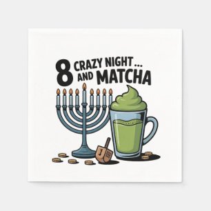 8 Crazy Nights en Matcha Chanoeka Joodse Jood Servet