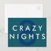 8 Crazy Nights Hanukkah Postcard Feestdagenkaart (Voorkant / Achterkant)