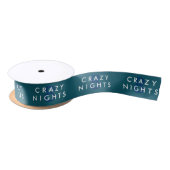 8 Crazy Nights Hanukkah Ribbon Satijnen Lint (Spoel)