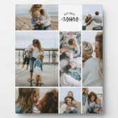 8 Custom Photo Collage Best Mom Ever  Fotoplaat (Voorkant)