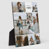 8 Custom Photo Collage Best Mom Ever  Fotoplaat (Zijkant)