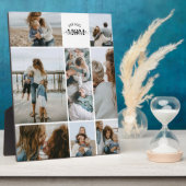 8 Custom Photo Collage Best Mom Ever  Fotoplaat (Zijkant)