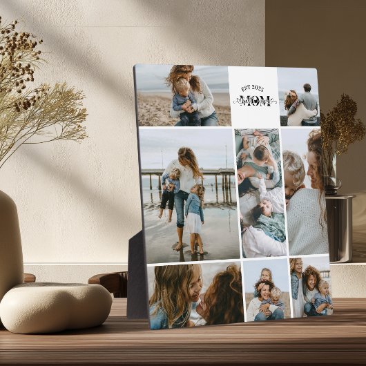 8 Custom Photo Collage Best Mom Ever  Fotoplaat