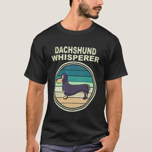 8 Dachshund Fluisteraar Antiek T-shirt (Voorkant)