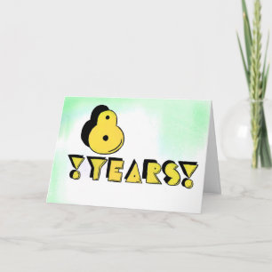 8 de Kaart jaar van de Verjaardag/van het Jubileum