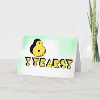 8 de Kaart jaar van de Verjaardag/van het Jubileum