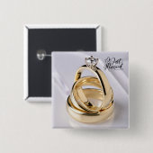 #8 De schoonheid in het gebroken Vierkante Button 5,1 Cm (Voorkant /achterkant)