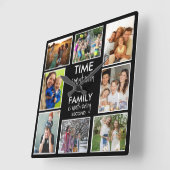 8 de Tijd van het Malplaatje van de Foto met het Z Vierkante Klok (Hoek)