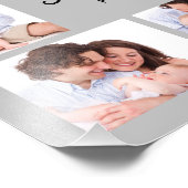 8-delige familiefoto in grijze lijst foto afdruk (Hoek)