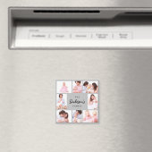 8-delige familiefoto in grijze lijst magneet (Insitu (Vaatwasser))