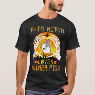 8 Deze Heks Houdt van Cavia's Halloween T-shirt