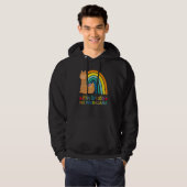 8 ^ e graad geen prob llama llama apparel eerste d hoodie (Voorkant volledig)