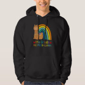 8 ^ e graad geen prob llama llama apparel eerste d hoodie (Voorkant)
