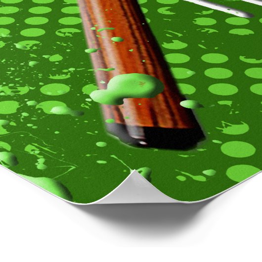 8 en 9 kogelslijpsel Poster schedel (Hoek)