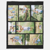 8 Familie Foto Collage Creëer Uw Ewn Fleece Deken (Voorkant)