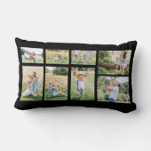 8 Familie Foto Collage Creëer Uw Ewn Kussen (Achterkant)