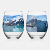 8 Familie Vakantie Foto's Wijnglas Zonder Voet (Links)