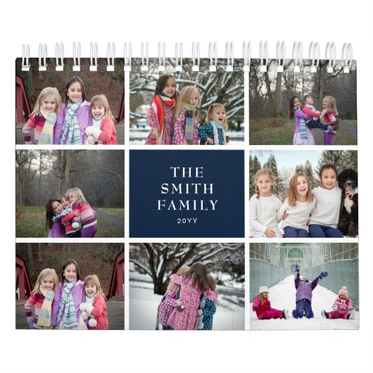 8 familiefotocollage 2025 kalender (Hoes)