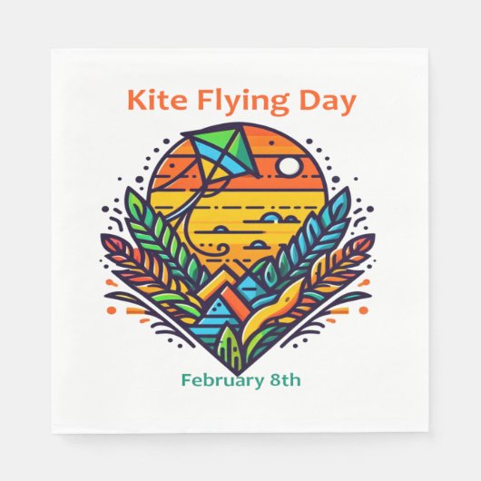 8 feb - vliegerdag servet (Voorkant)