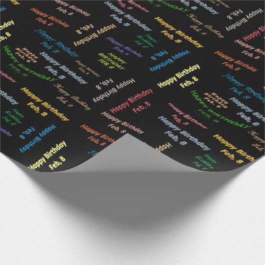 8 februari, cadeaupapier voor thuisdag (Hoek)