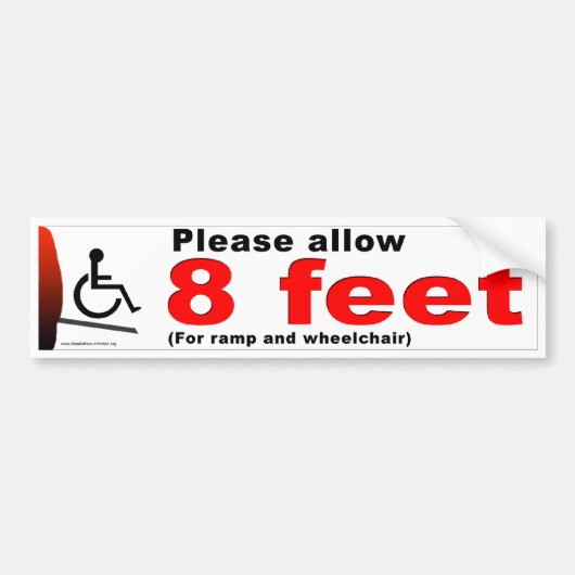 8 feet bumpersticker (Voorkant)