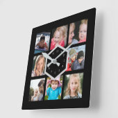 8 Foto: Black Square Wall klok (Hoek)