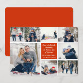8 Foto Christmas Collage Kaart (Voorkant / Achterkant)