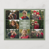 8 Foto Collage - Aangepaste Tekst - Groene Achterg Briefkaart (Voorkant)