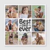 8 Foto Collage Beste pap ooit Magnetische Kaart (Voorkant)