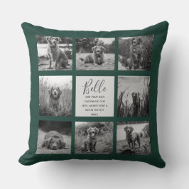 8 Foto Collage Dark Green op maat Kussen