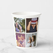 8 Foto Collage DIY Fun Persoonlijk Koffie Papieren Bekers (Voorkant)