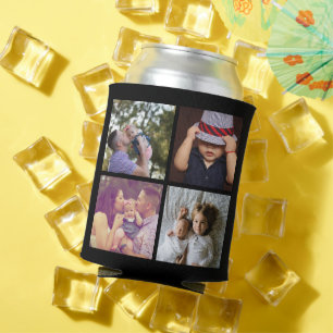 8 Foto Collage DIY Fun, speciaal gepersonaliseerd Blikjeskoeler