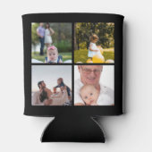 8 Foto Collage DIY Fun, speciaal gepersonaliseerd Blikjeskoeler (Achterkant)