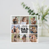 8 Foto Collage Elke Gelegenheid Beste Papa Ooit Feestdagenkaart (Staand voorkant)