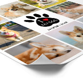 8 Foto Collage Heart I Love My Dog Poster (Hoek)