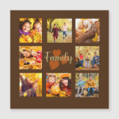 8 Foto Collage Herfst Autumn Brown Oranje Gold (Voorkant)