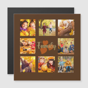 8 Foto Collage Herfst Bruin Oranje Goud