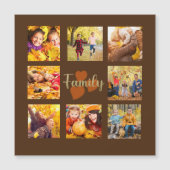 8 Foto Collage Herfst Bruin Oranje Goud (Voorkant)