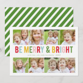 8 Foto Collage Holiday-fotokaart Feestdagenkaart (Voorkant / Achterkant)