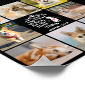 8 Foto Collage Huisdier Hond Herinnering Verlies  Poster (Hoek)