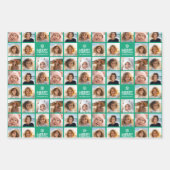 8 Foto-collage met prettig kerstfeest - 3 kleuren Inpakpapier Vel (Voorkant 3)