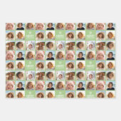 8 Foto-collage met prettig kerstfeest - 3 kleuren Inpakpapier Vel (Voorkant 2)